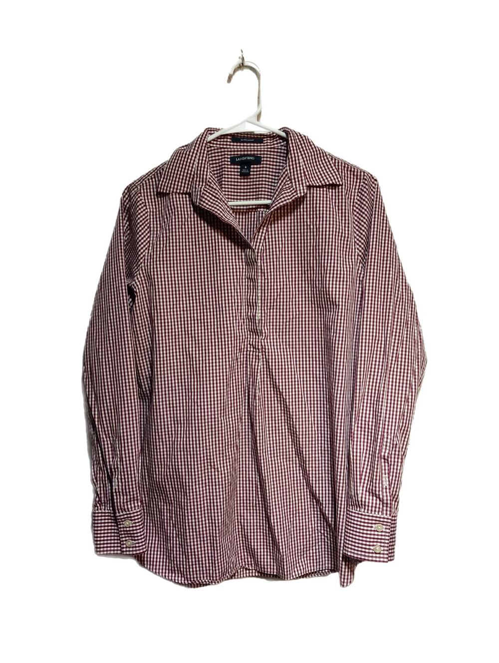 Land's End Women's Button Up Shirt Size 8